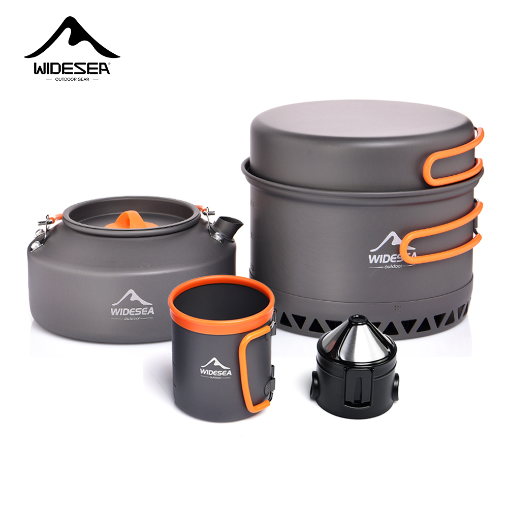 Home Cooking Utensil Set - Camping Tableware Outdoor Cookware Set Pots