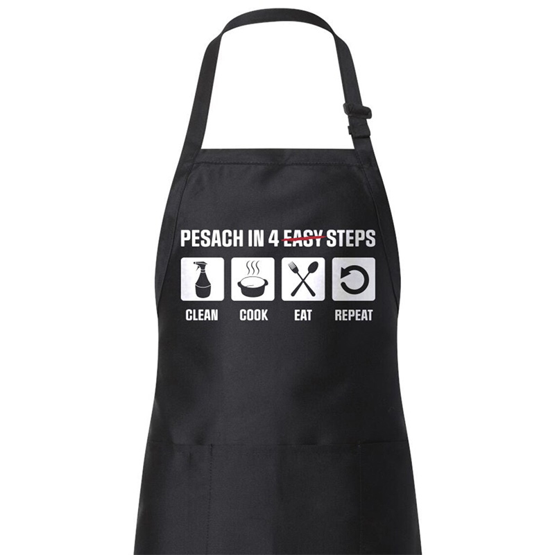 Mom'S Home Cooking - Seder cooking baking black Apron Jewish