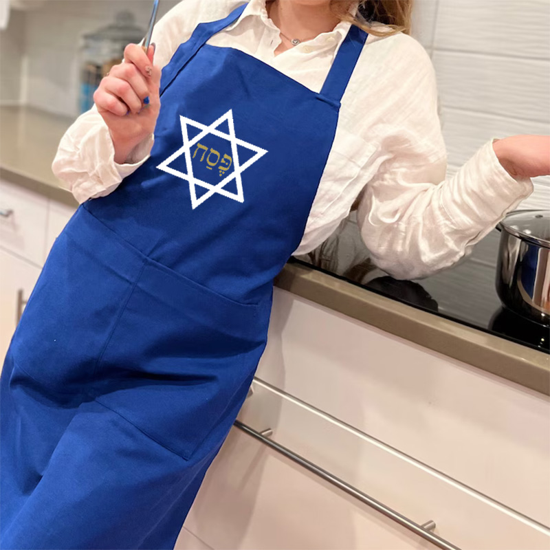 Mom'S Home Cooking - Hebrew Star of David cooking Apron