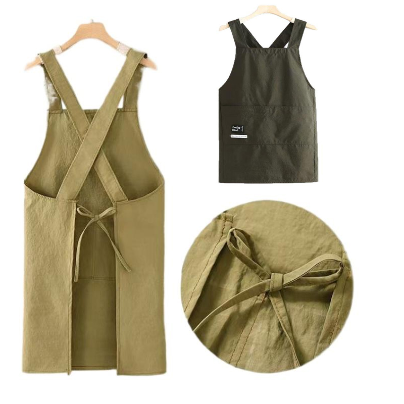 Home Cooking Restaurants - Polyester Apron Cooking Kitchen Aprons Breathable