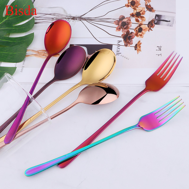 Home Cooking Utensil Set - 2 Pcs/set Dinner Fork Stainless Steel