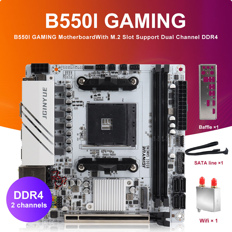 Home Cooking Videos - JINGYUE B550I GAMING Motherboard AM4 PCIe