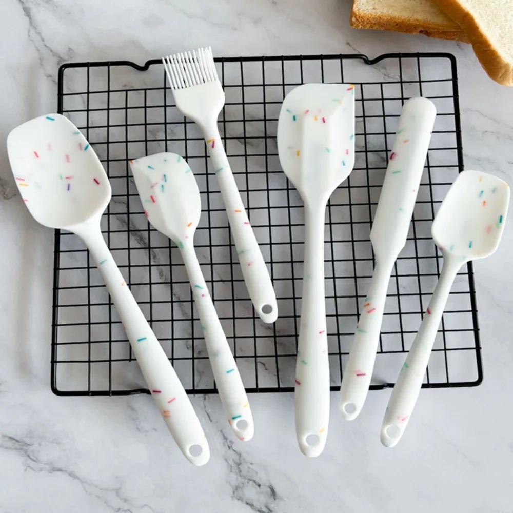 Home Cooking Utensil Set - ​6PCS Silicone Spatula Set Food Grade
