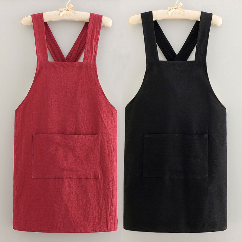 Home Cooking Restaurants - 1 Pc Cooking Cotton Kitchen Aprons