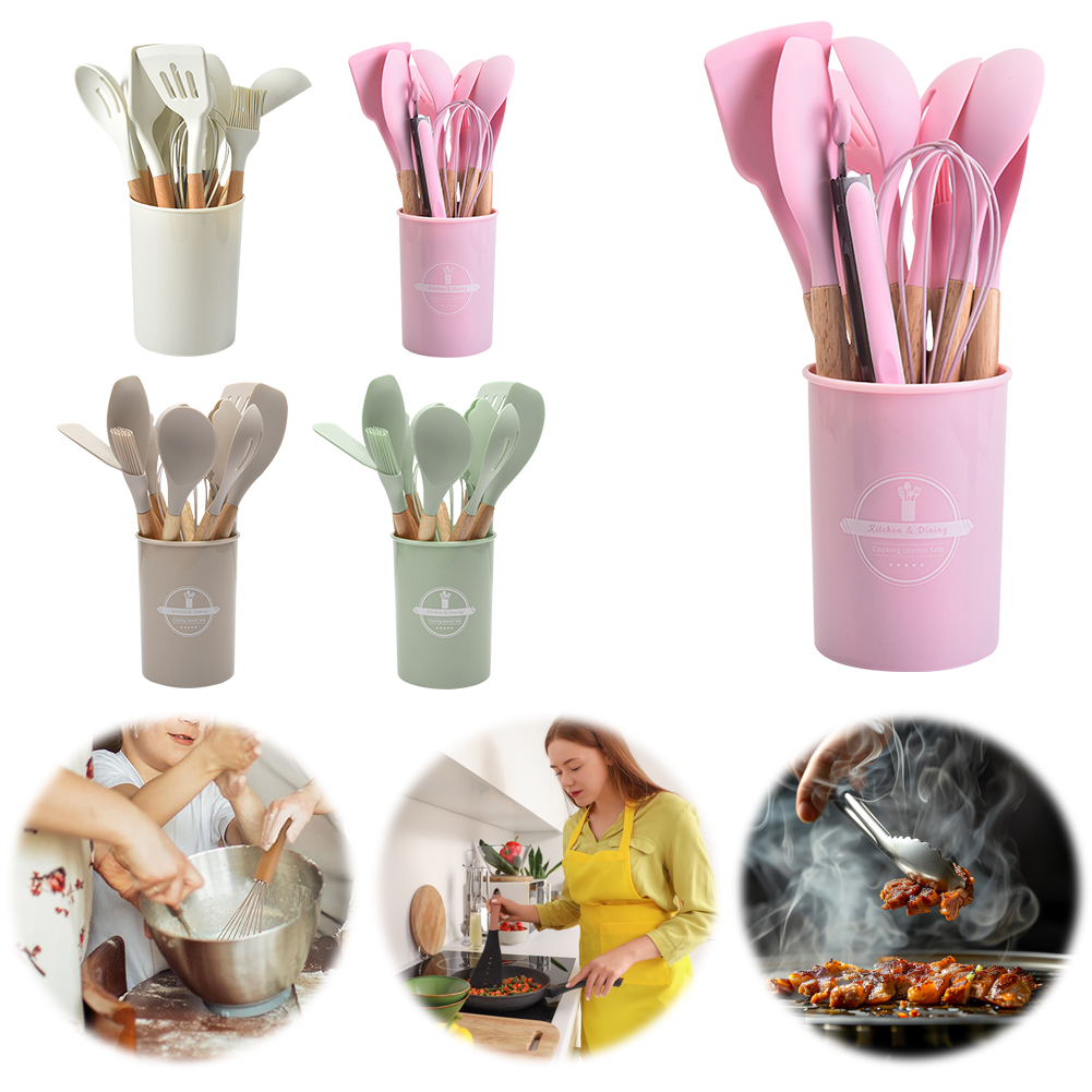 12Pcs Kitchen Utensil Set Heat - огляд і ціна Home Cooking Cookbook
