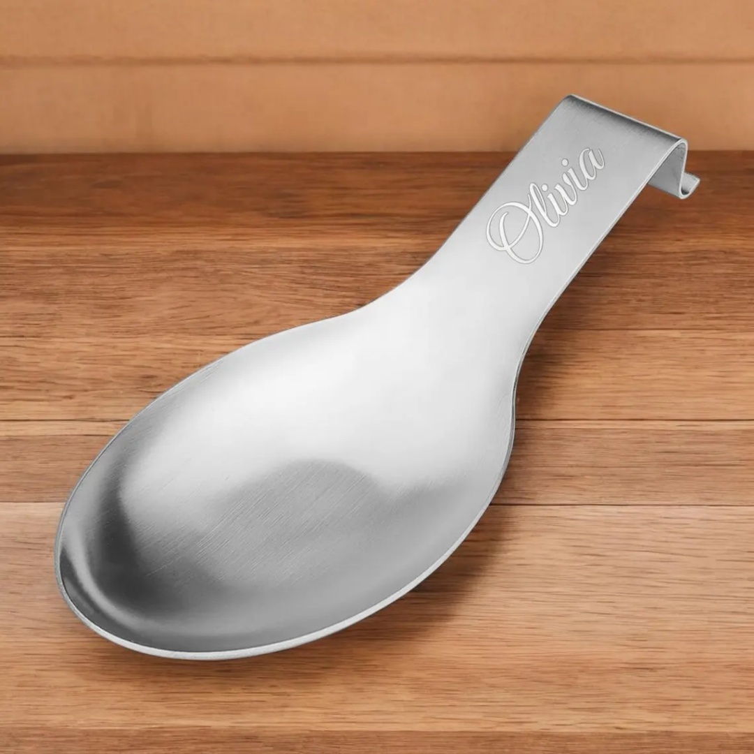 Personalized SPOON REST TRAY S - огляд і ціна Mom'S Home Cooking