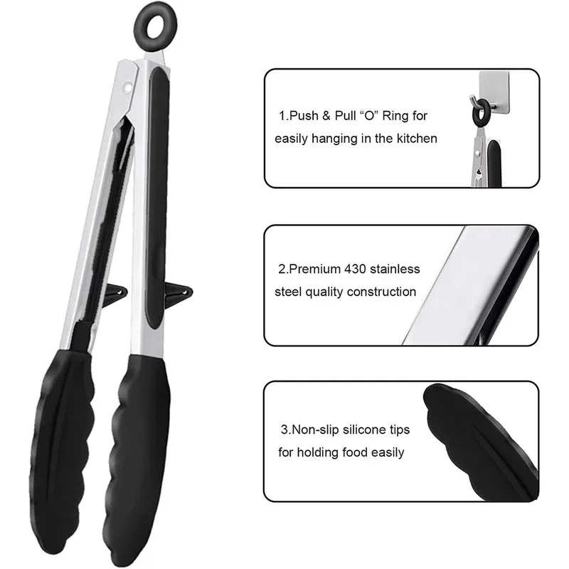3pcs Silicone Kitchen Cooking  - огляд і ціна Home Cooking Utensil Set