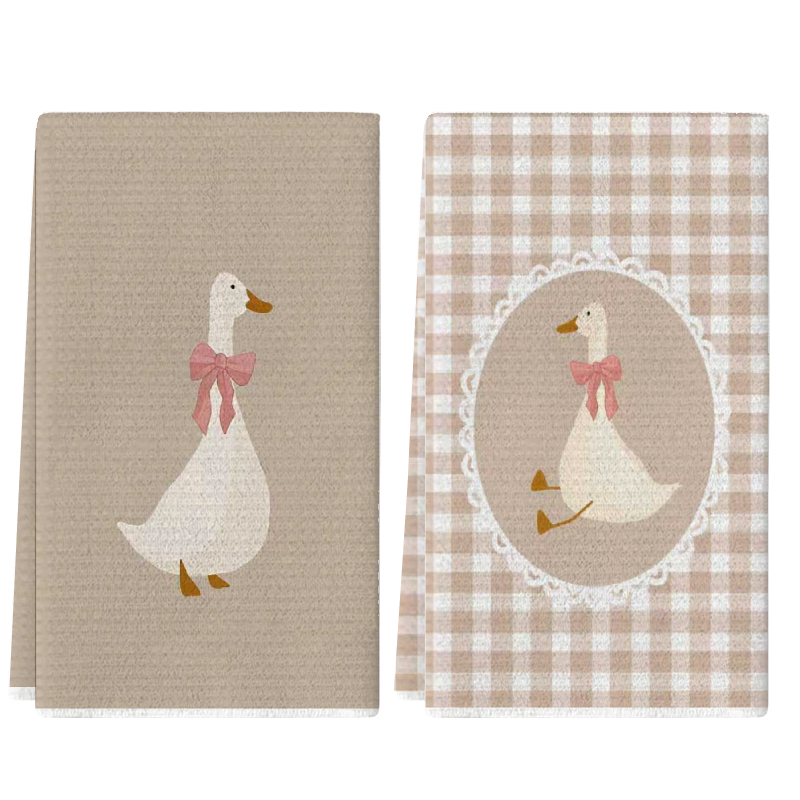 2Pcs, Cute Duck Kitchen Towels - огляд і ціна Home Cooking Cookbook