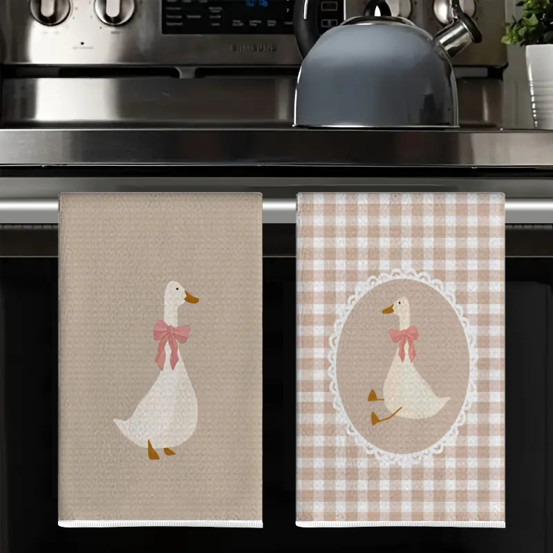 2Pcs, Cute Duck Kitchen Towels - огляд і ціна Home Cooking Cookbook
