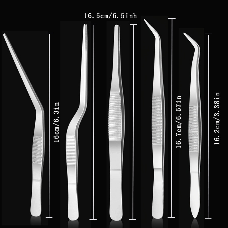 Stainless Steel Plating Tongs  - огляд і ціна Home Cooking Utensil Set