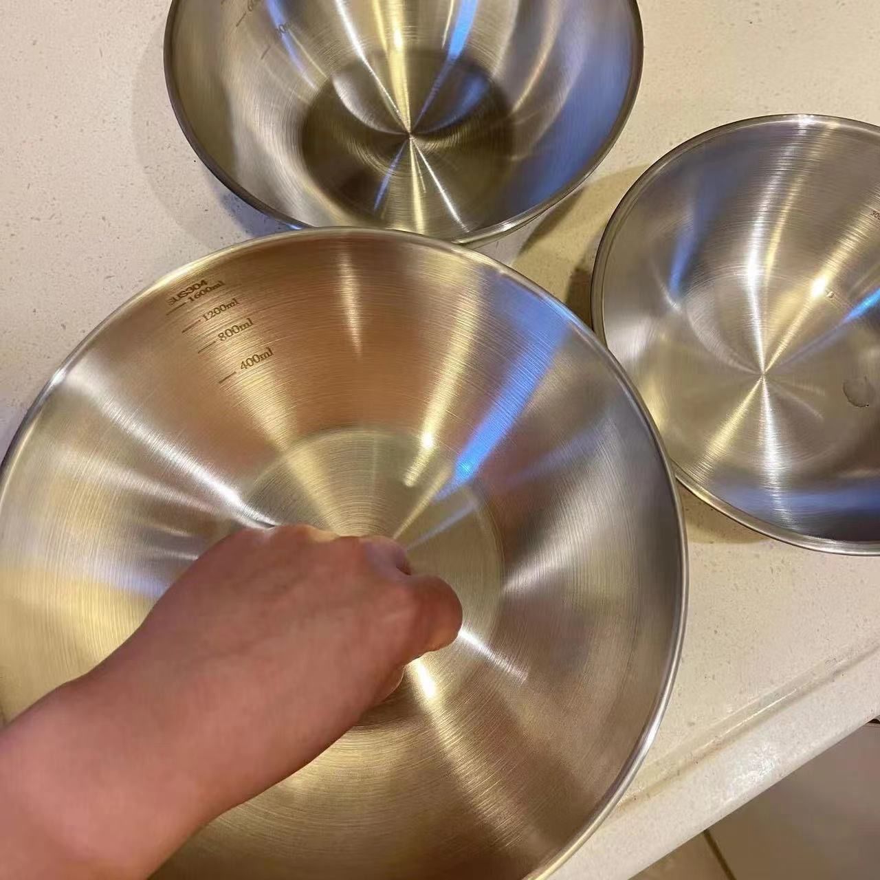 1-3 Stainless Steel Bowl Set w - огляд і ціна Home Cooking Food