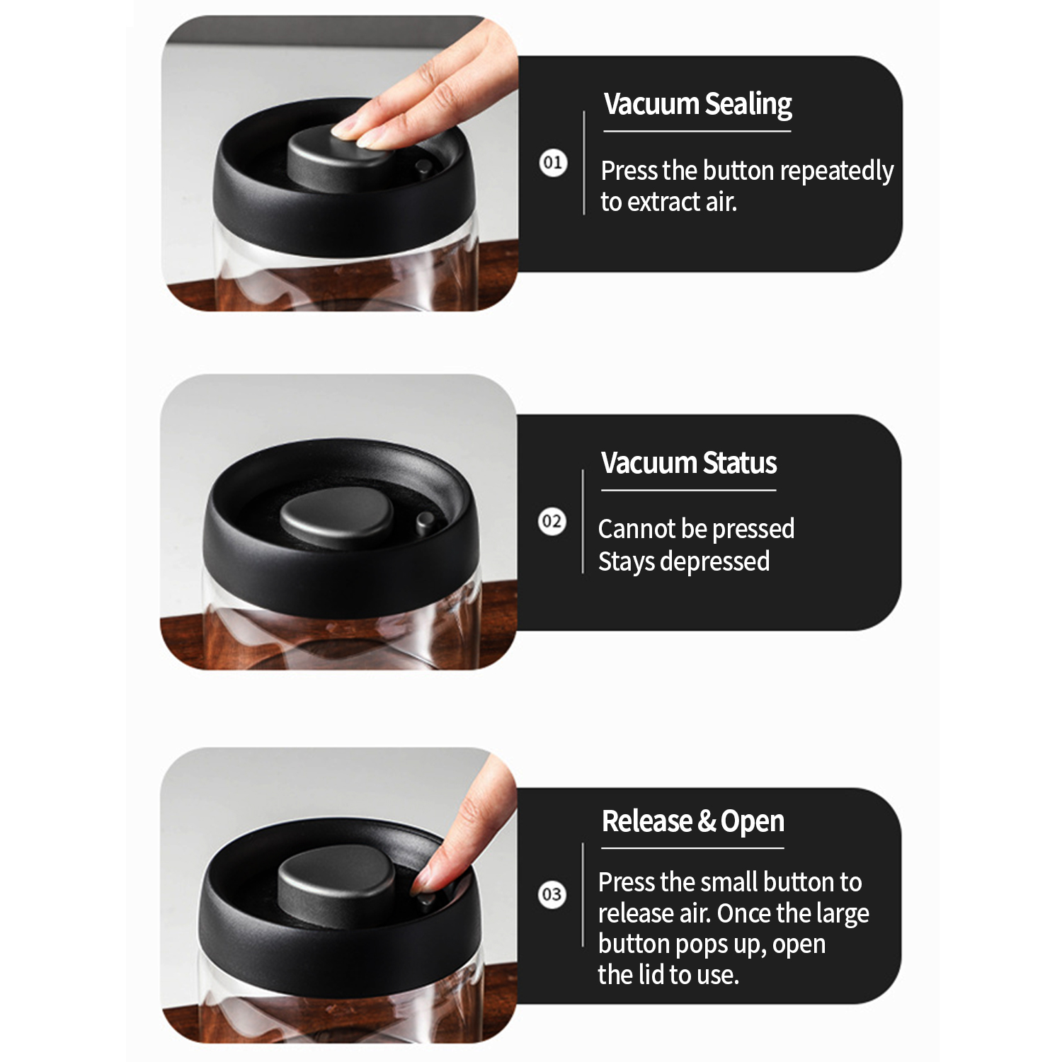 OANKR Vacuum Coffee Canister 5 - огляд і ціна Home Cooking Food