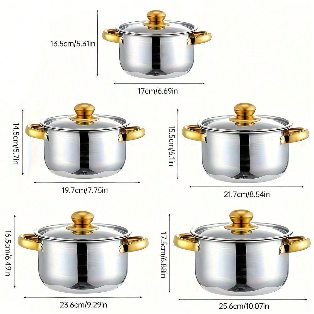 Stainless Steel Pot Set Modern - огляд і ціна Home Cooking Cookbook