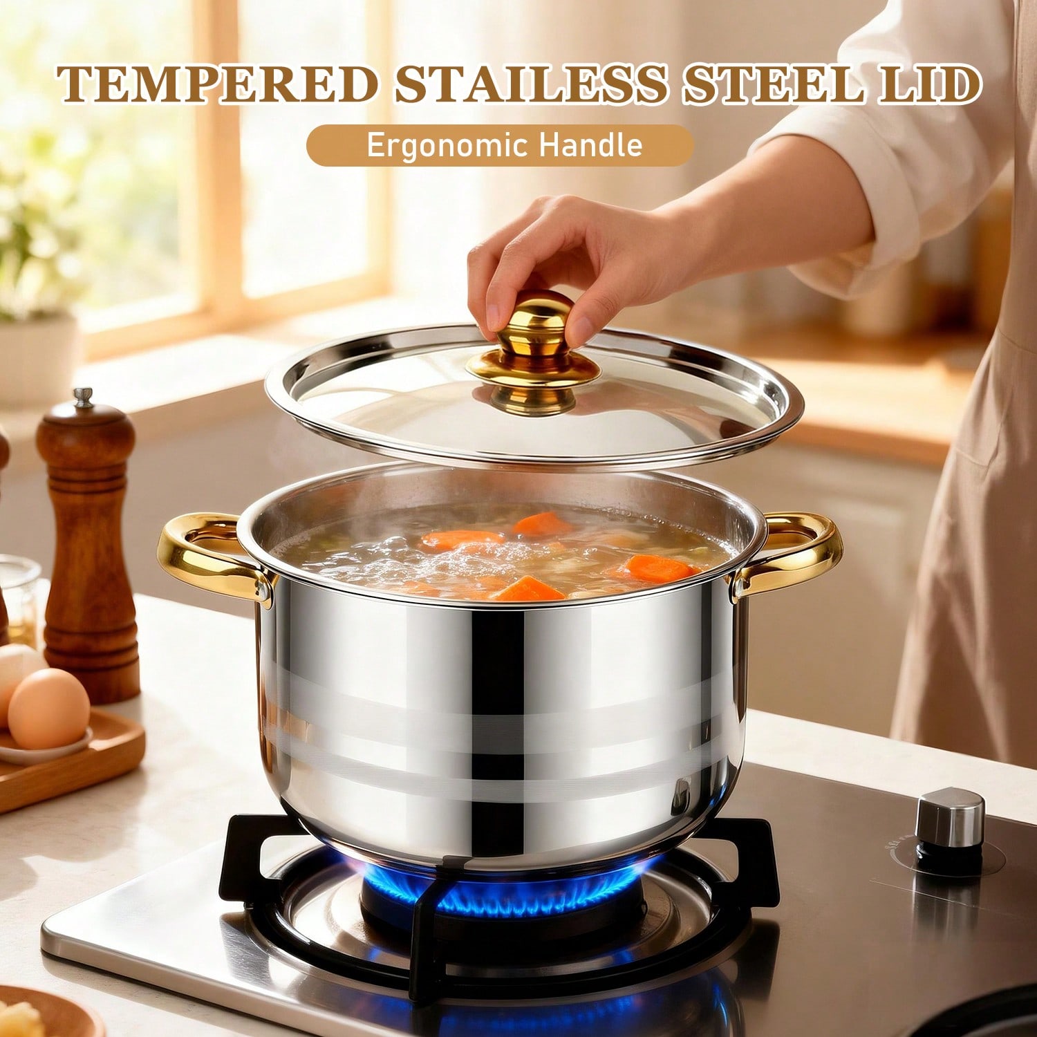 Stainless Steel Pot Set Modern - огляд і ціна Home Cooking Cookbook