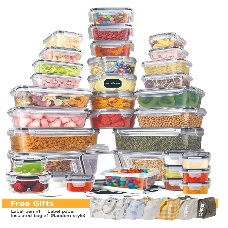 48PCS BPA-Free Food Storage Se - огляд і ціна Home Cooking Food