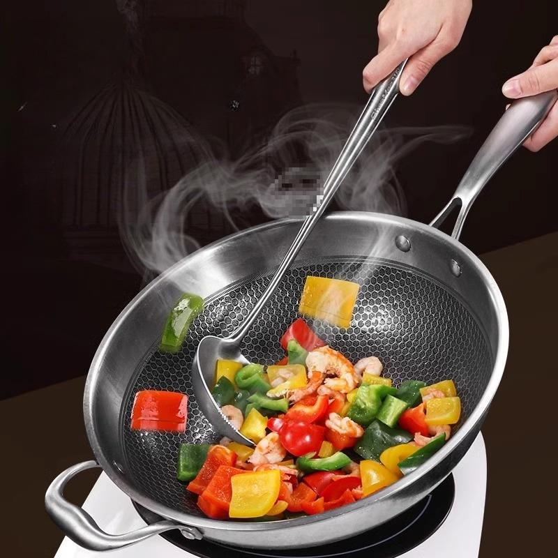 Food Stainless Steel Wok Spatu - огляд і ціна Home Cooking Utensil Set